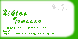 miklos trasser business card